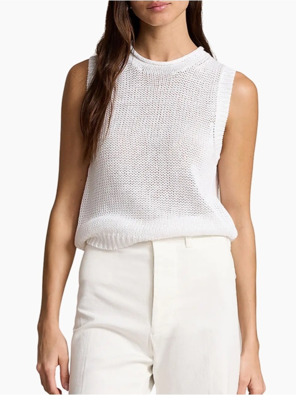 TOMMY BAHAMA WGITE SWEATER KNIT TANK! Classic and versatile! XS